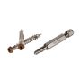 TOPLoc Fascia Screws Brown + Bit - 100 Lineal Feet