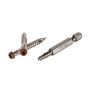 TOPLoc Fascia Screws Brown + Bit - 100 Lineal Feet