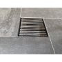 Shower Drain 4"x4" With Linear Grate In Stainless Steel