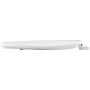Siège toilette allongé fermeture lente en plastique Caswell