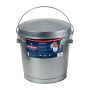 37L Galvanized Steel Trash Can With Locking Lid