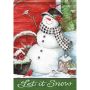 Snowman Friends Garden Flag