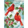 Cardinal Buddies Garden Flag