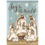 Nativity in Blue Garden Flag