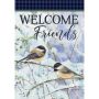 Sweet Winter Chickadees Garden Flag