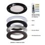 4" ThinLED RECSD RND Fixtures CCT Switch-8/Pack