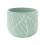 6.75" Mint Green Leaf Pot