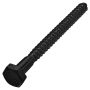 Exterior Black Coated Hex Lag 1/4" x 3"