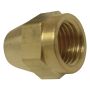 1/2" Brass Short Rod Flare Nut