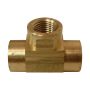 1/2" No-Lead Brass Tee FIP