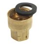 3/4" x 1/2" Brass Swivel Adapter FHT x FIP
