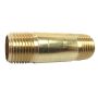 Mamelon de tuyau en laiton MIP 3/4 po x 2 po, sans plomb