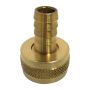 Adaptateur usiné en laiton FHT x barbillon 3/4 x 1/2 po