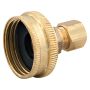 3/4" x 1/4" Brass Swivel Adapter FHT x Compression