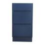 18 Inch 3 Drawer Bank-Navy Blue