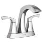 Lindor Chrome Two-Handle High Arc Bathroom Faucet
