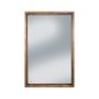 30" x 46" Rustic Stain Farmhouse Trim Mirror