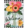 Floral Jar  Durasoft Large Flag