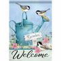 Gentle Chickadees Garden Durasoft Flag