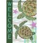 Sea Turtle Welcome Durasoft Large Flag