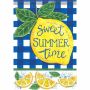 Sweet Summertime Garden Durasoft Glitter Flag