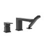 Quadrato 1-Handle Roman Tub Faucet-Matte Black