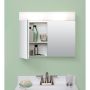 23.25" x 18.63" Lighted Frameless Medicine Cabinet