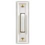 Wired Lighted Push Button Doorbell-White