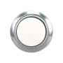 Wired Lighted Push Button-Silver With Pearl Center
