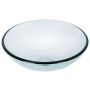 16.5" x 6.5" Crystalline Glass Round Vessel Sink