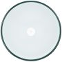 16.5" x 6.5" Crystalline Glass Round Vessel Sink