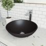 Cavalli 15" x 5-1/8" Glass Round Vessel Sink