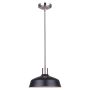 Bello 10" Black And Brushed Nickel Pendant