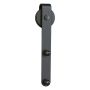 78-3/4" Allure Bent Strap Matte Black 2-Piece Track Hardware