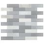 1.25" x 4" Stormy Mist Simply Stick Brick Joint Mosaic 11.64
