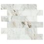 2" x 4" Marble Daphne White Simply Stick Bevel Mosaic 11.64