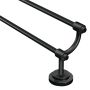 Iso 24" Double Towel Bar-Matte Black