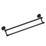 Iso 24" Double Towel Bar-Matte Black