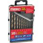 10 Piece Cobalt Drill Bit Set, 1/16" - 1/4