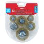 6 Piece Wire Brush And Cup Brush Set