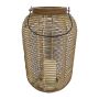 Wicker Lantern With LED Candle