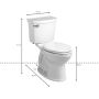 Champion 4 1.28 GPF Right Height 2-Piece Toilet
