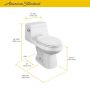 Colony 1.28 GPF Low Profile 1-Piece Toilet