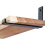 10'' Black Metal J Brackets