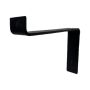 10" Black Metal S Brackets