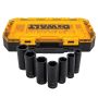 Dewalt Tough Box 7 Piece 1/2" SAE Drive Deep Impact Socket S