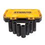 Dewalt Tough Box 7 Piece 1/2" Drive Deep Impact Metric Socke