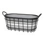 Modern Farmhouse Oval Basket Planter With Liner