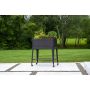 Elevated Tub Planter With Wheels-Black