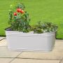 Mini Rectangular Planter/Beverage Tub-White